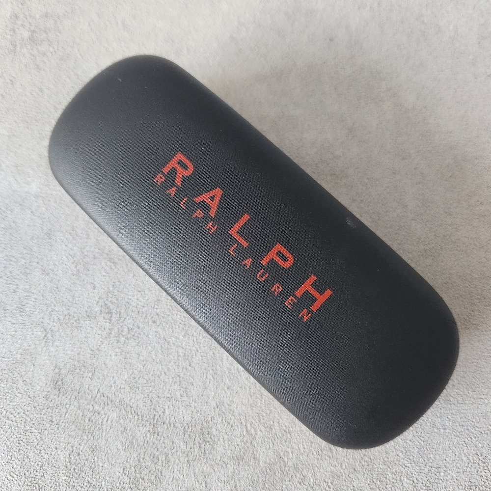 Ralph Lauren sunglasses case unisex black red logo hard shell eyewear eyeglasses